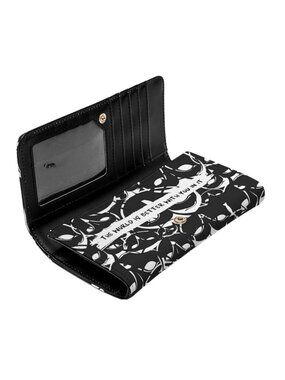 Hank & Henry Long Wallet Black & White Multi-card holder and Compartments